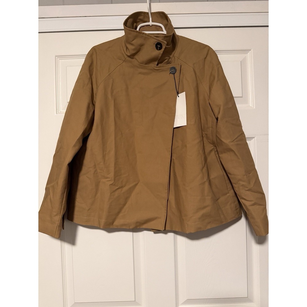 Zara Structured Short Trench Coat ZW Collection Avant‎ Garde Japanese Normcore